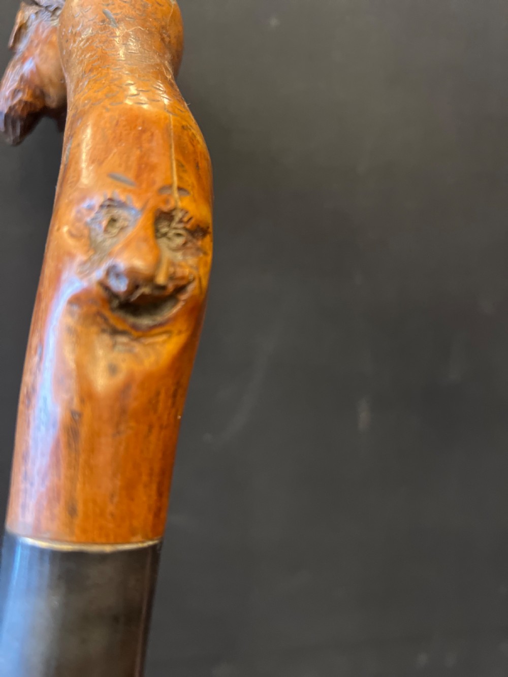 Carved handled walking stick  View V