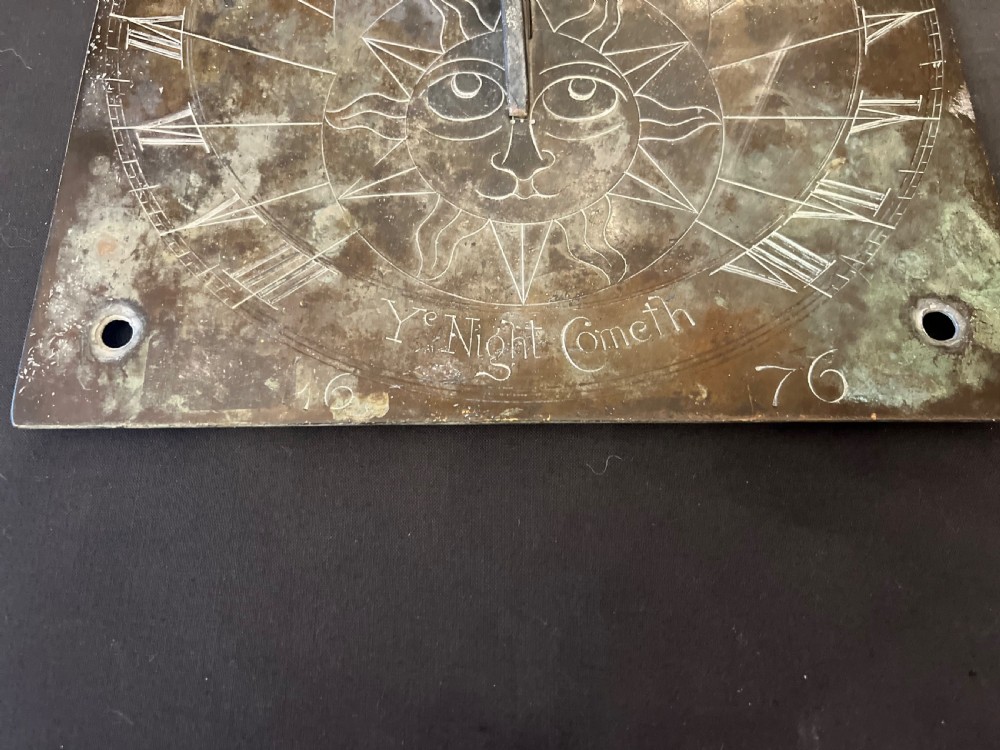 Edwardian Bronze sundial  View II
