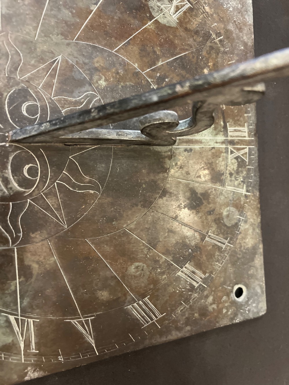 Edwardian Bronze sundial  View IV
