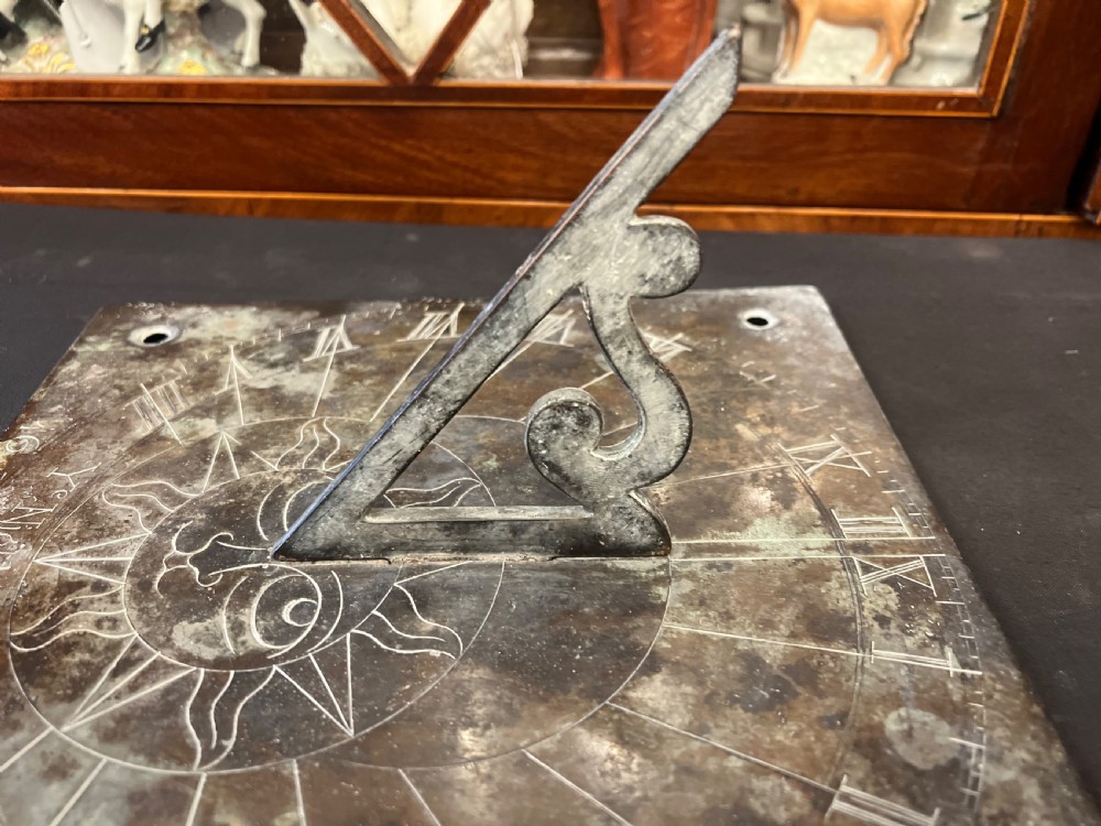 Edwardian Bronze sundial  View V