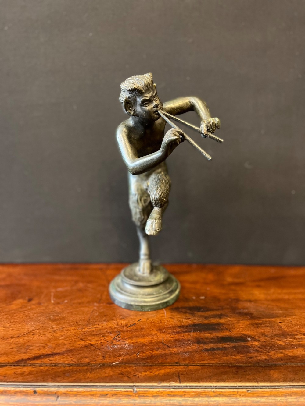 C19th grand tour bronze figure of pan 