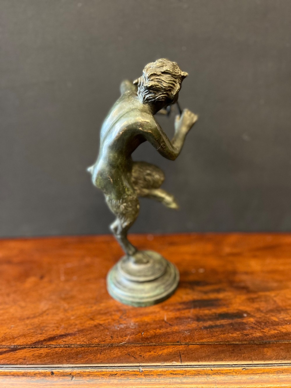 C19th grand tour bronze figure of pan  View IV