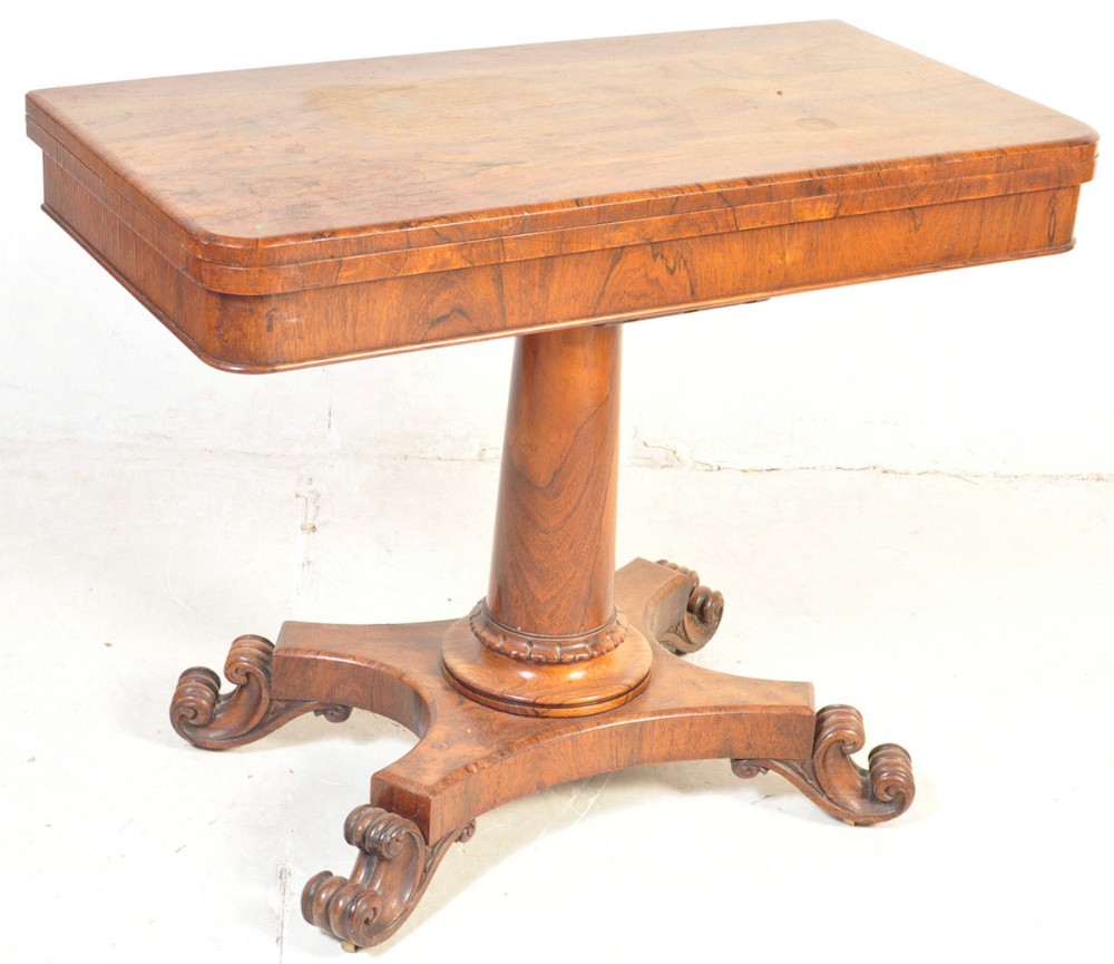 Regency rosewood card table 