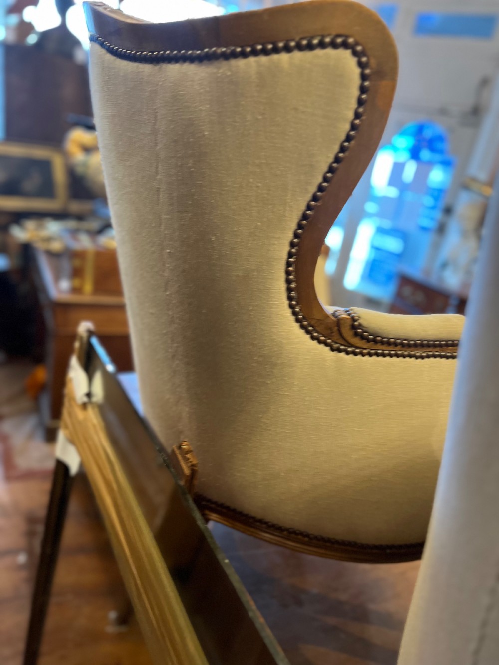 Pair of French fautiel armchairs  View III