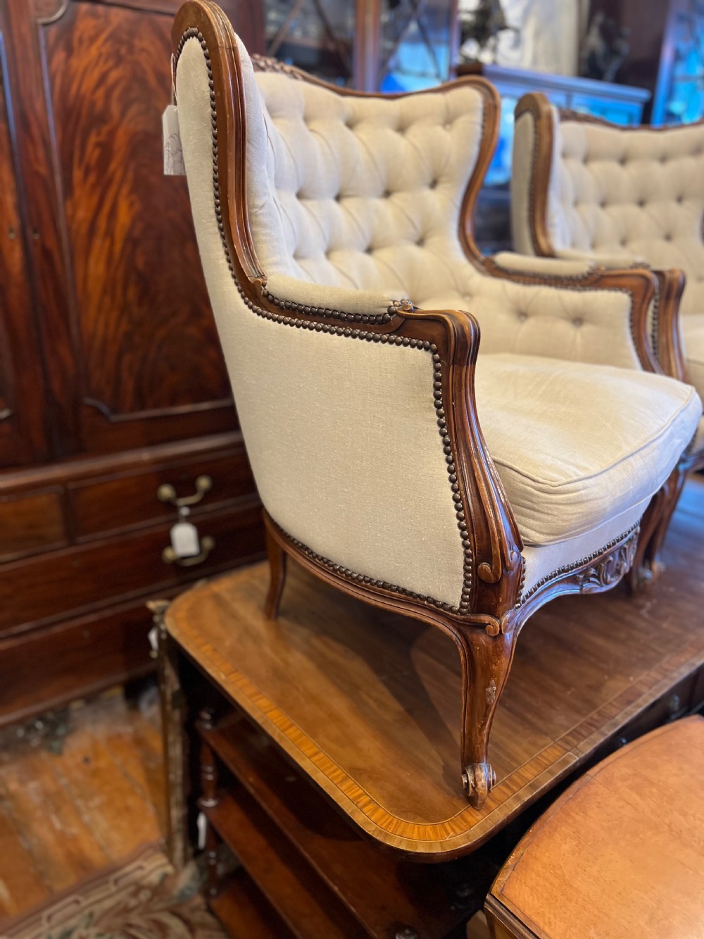 Pair of French fautiel armchairs  View IV