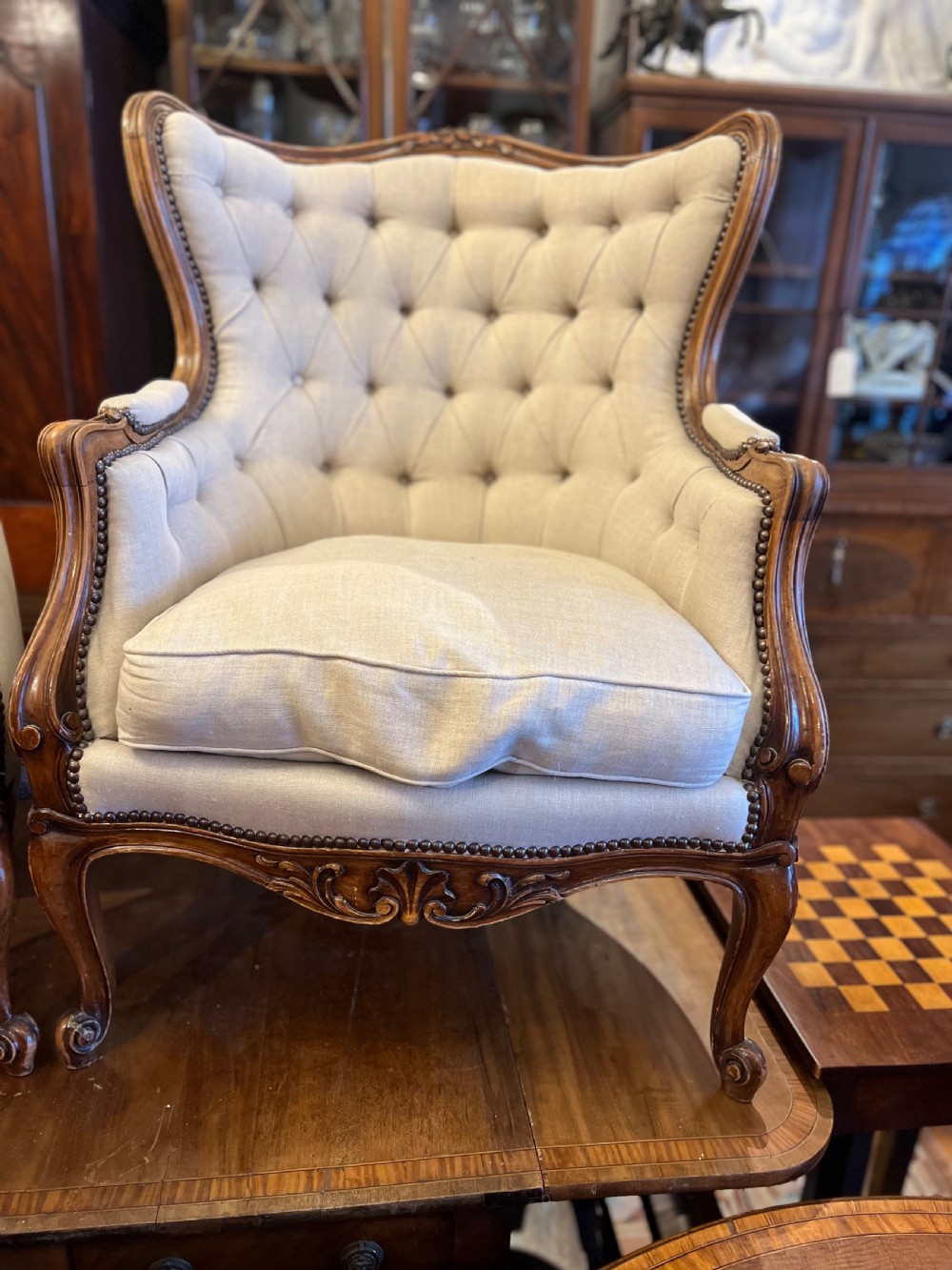 Pair of French fautiel armchairs  View VII