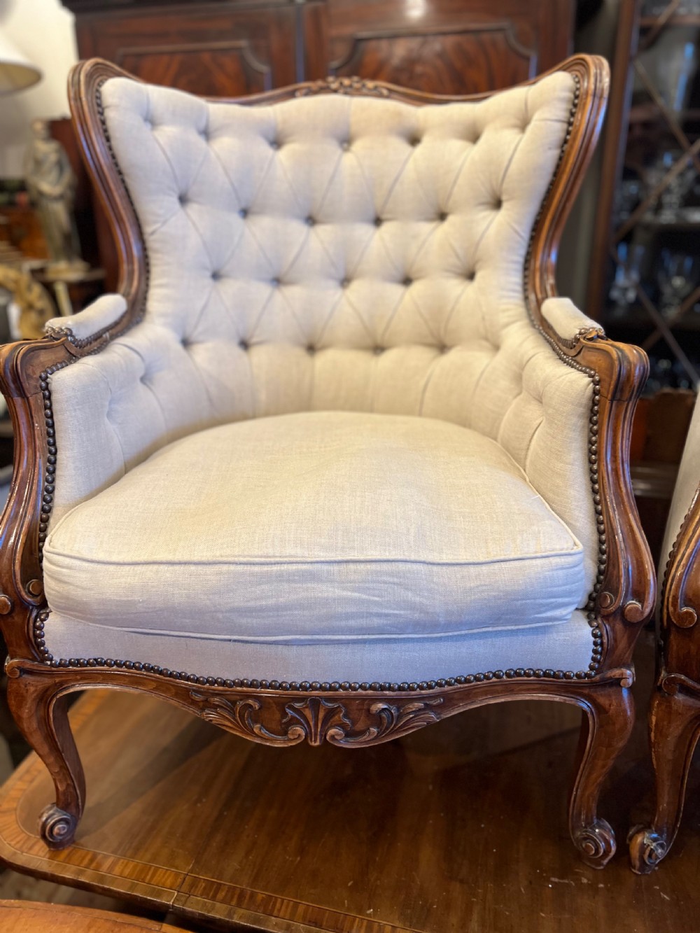 Pair of French fautiel armchairs  View VIII