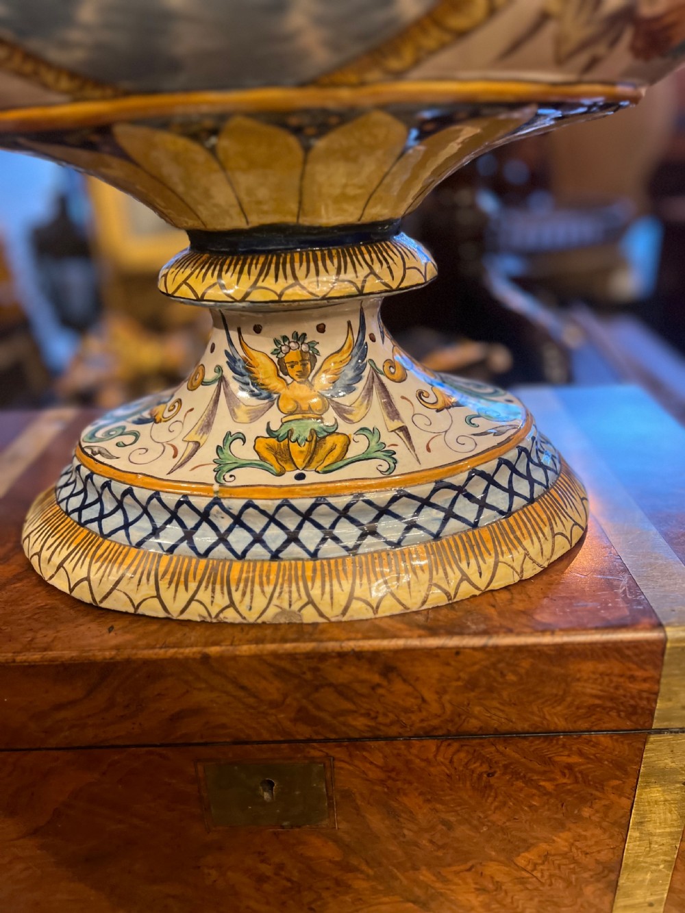 Monumental maiolica vase depicting the birth of Venus  View VI