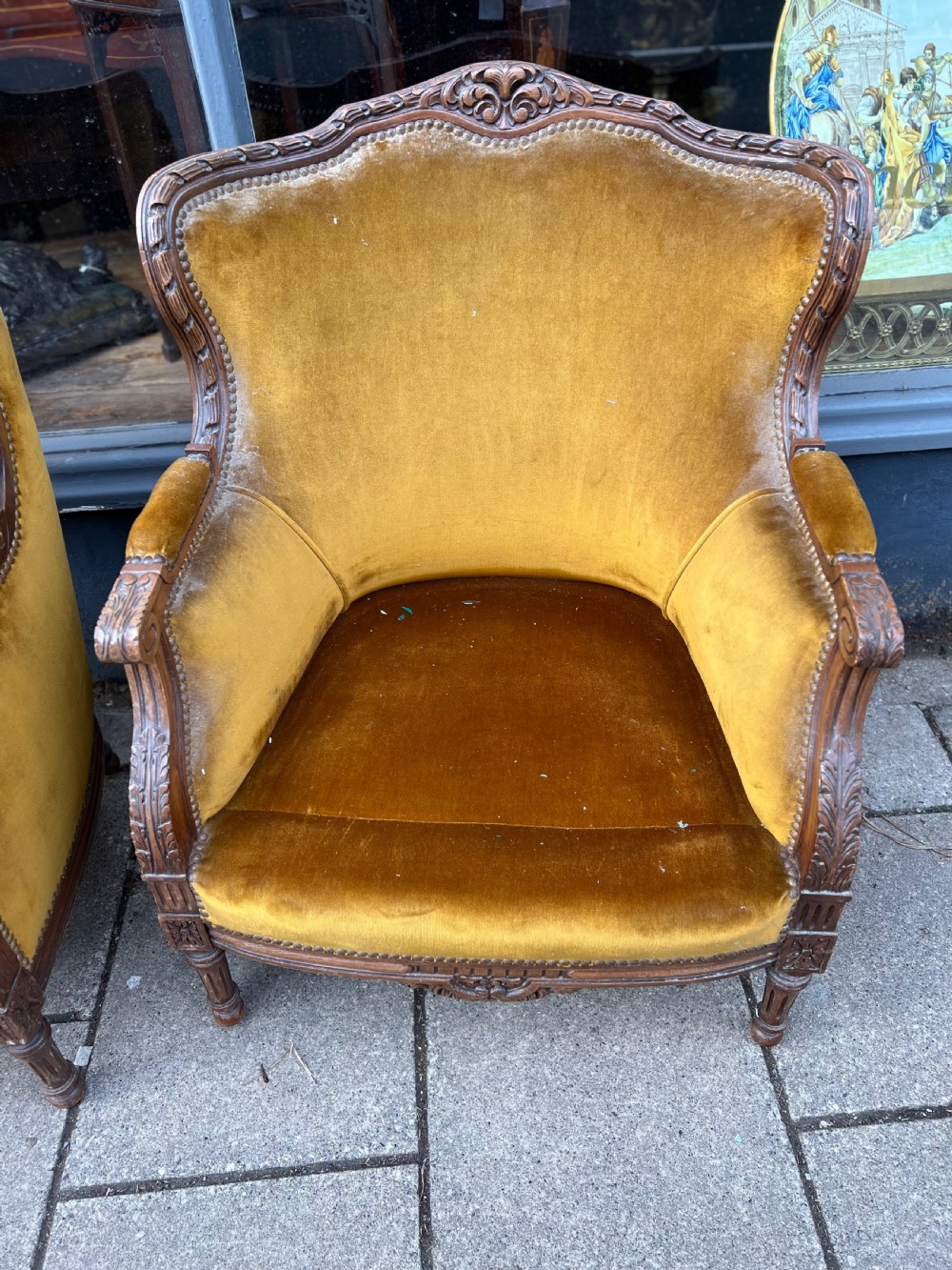 Pair of French fauteuils  View III