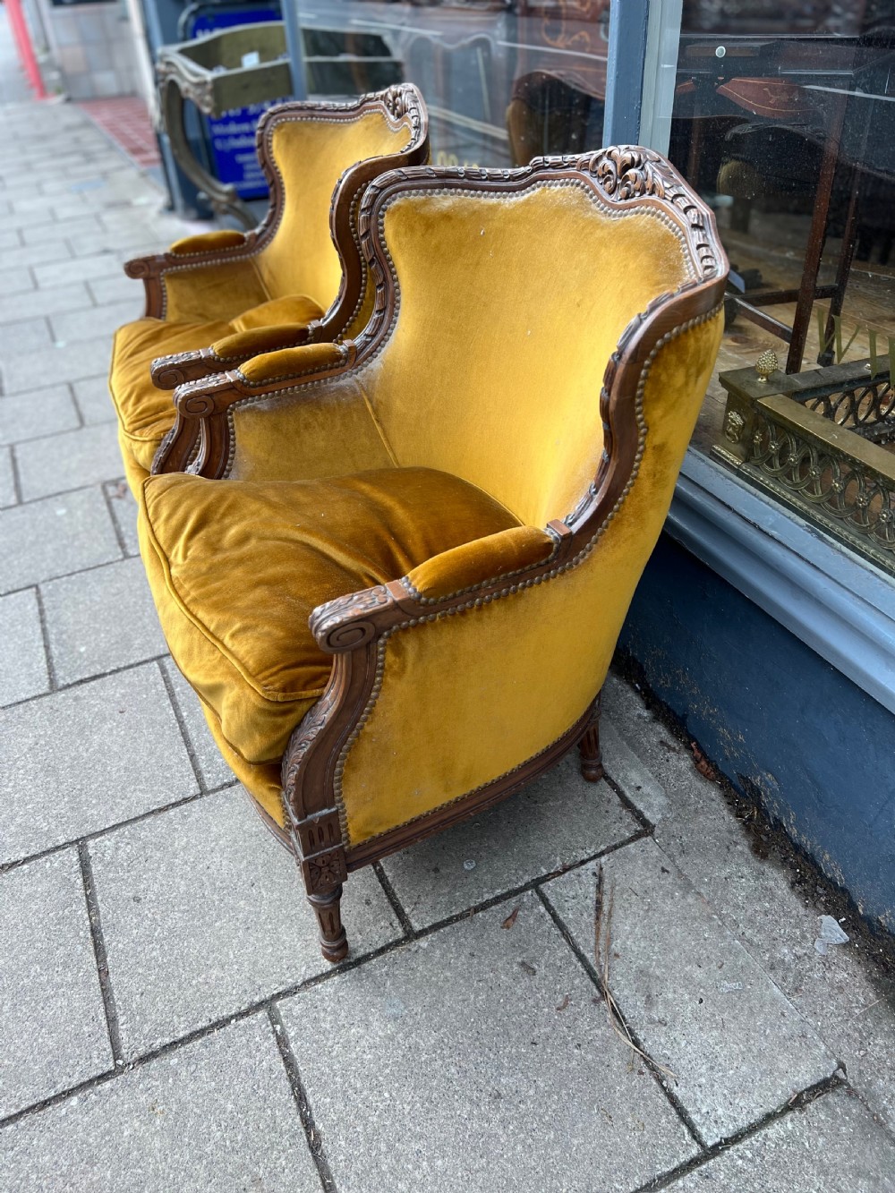 Pair of French fauteuils  View V