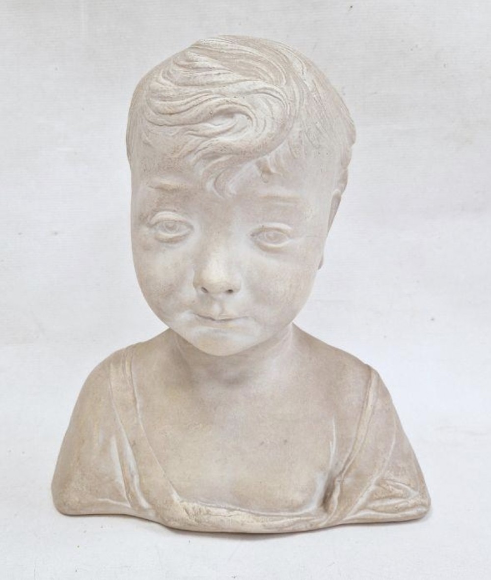 C1920s plaster bust of Christ child after Desiderio da Settignano