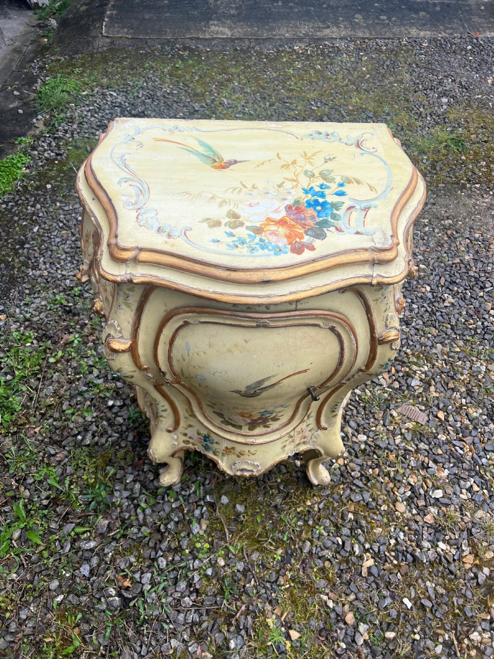 C19th Venetian painted small cabinet  View IX