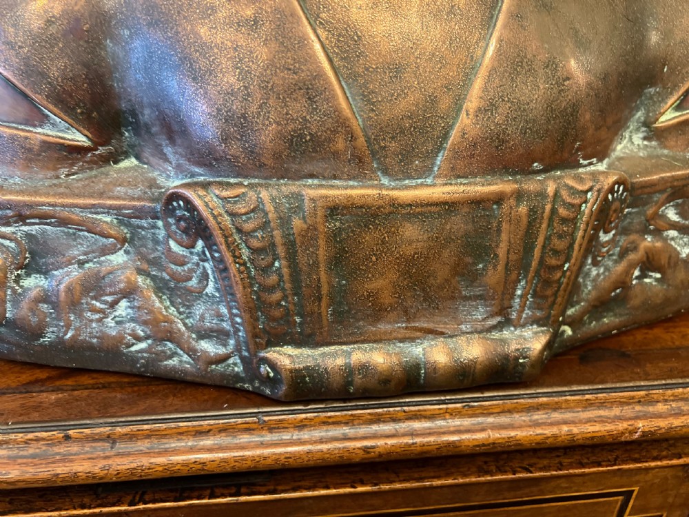 C19th copper bust of a renaissance princess View XII