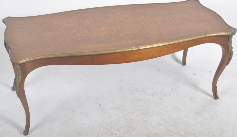 C1900-1920 French kingwood marquetry coffee table 