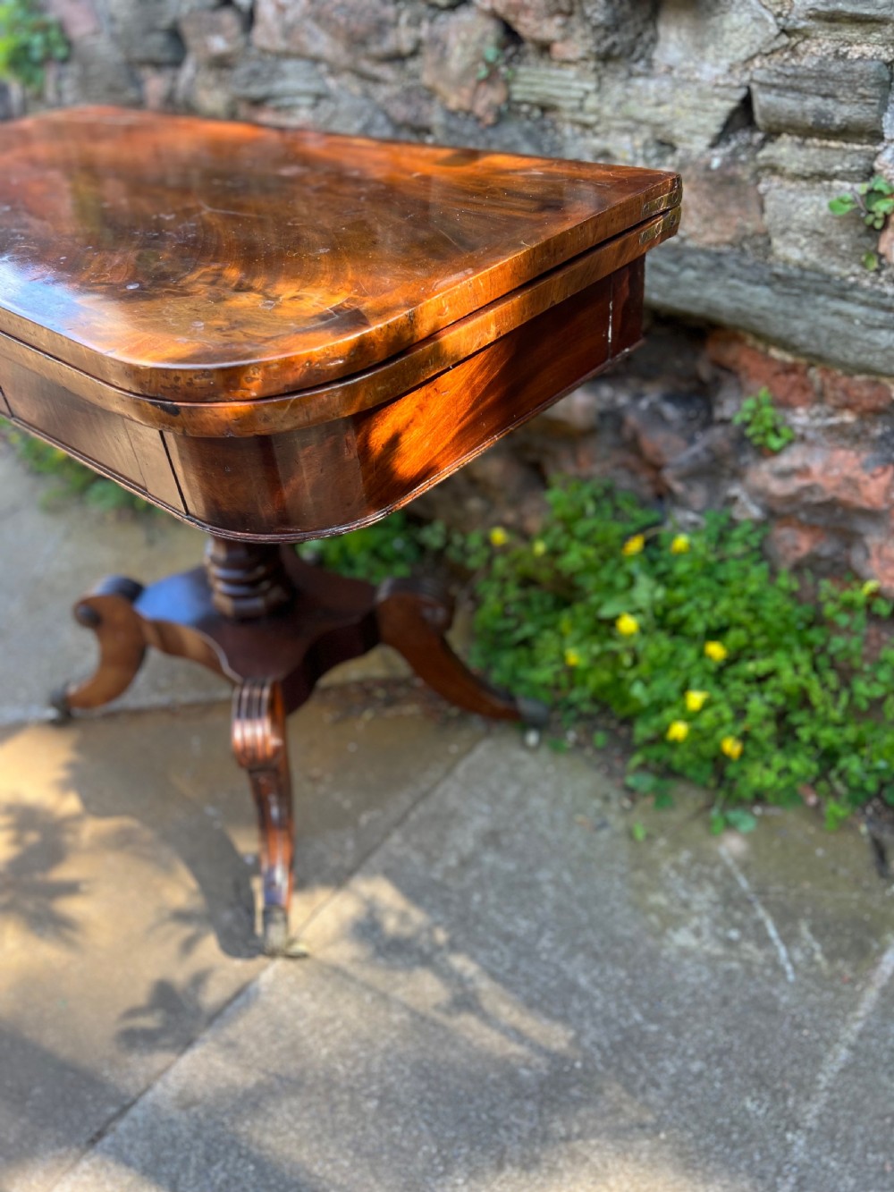 A regency mahogany card table  View II