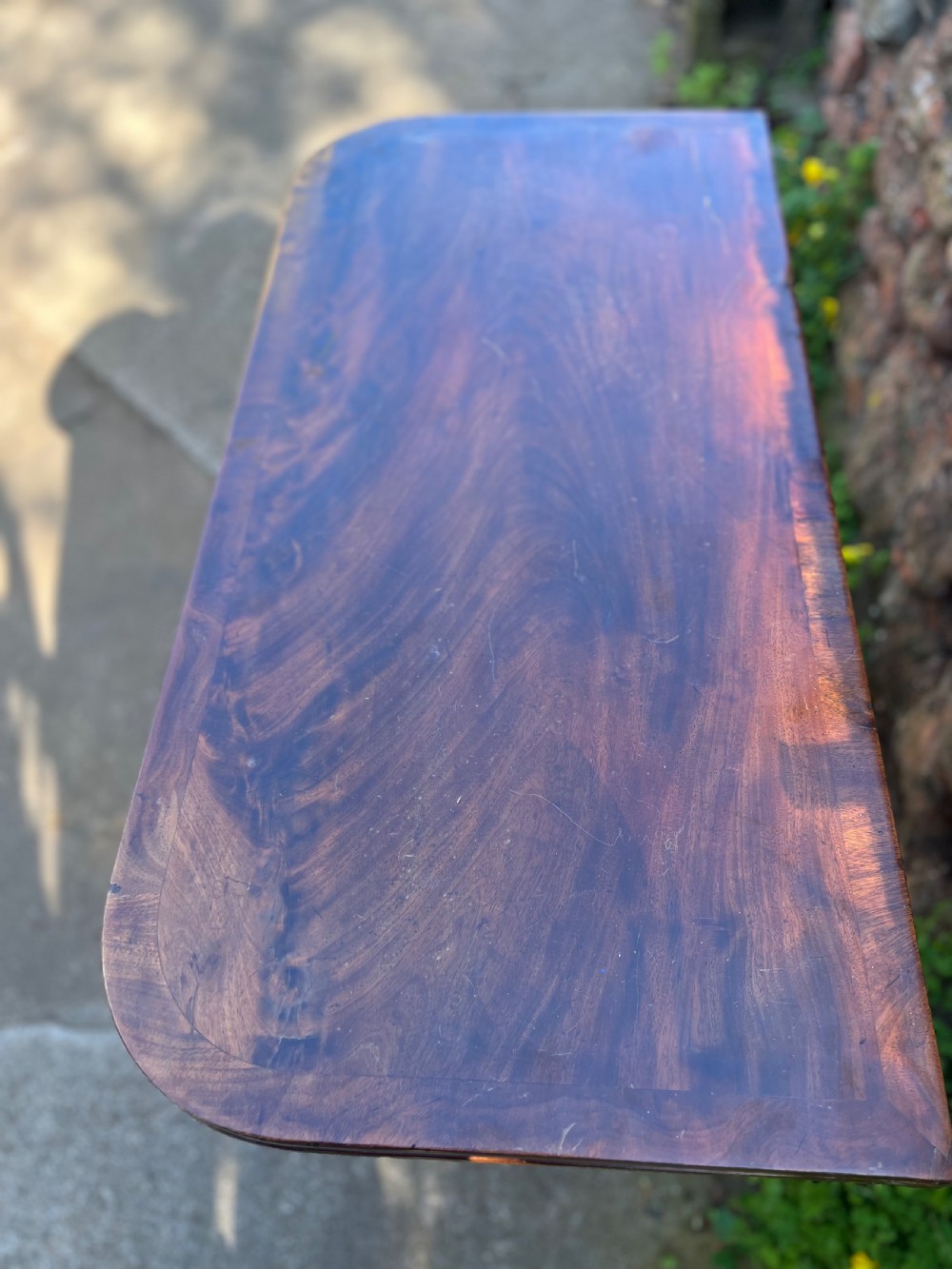 A regency mahogany card table  View III