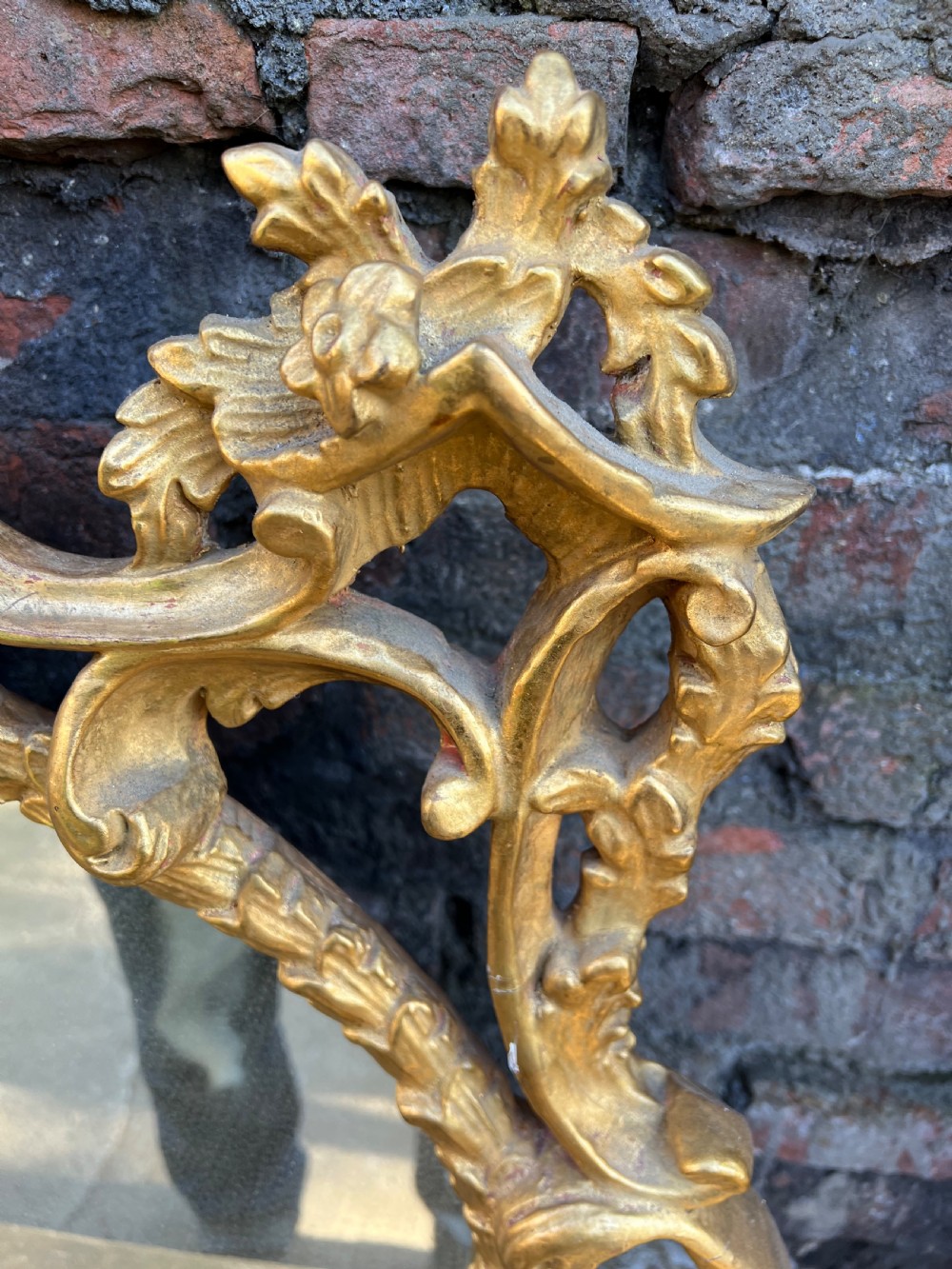 Italian Carved giltwood mirror in the rococo taste  View X