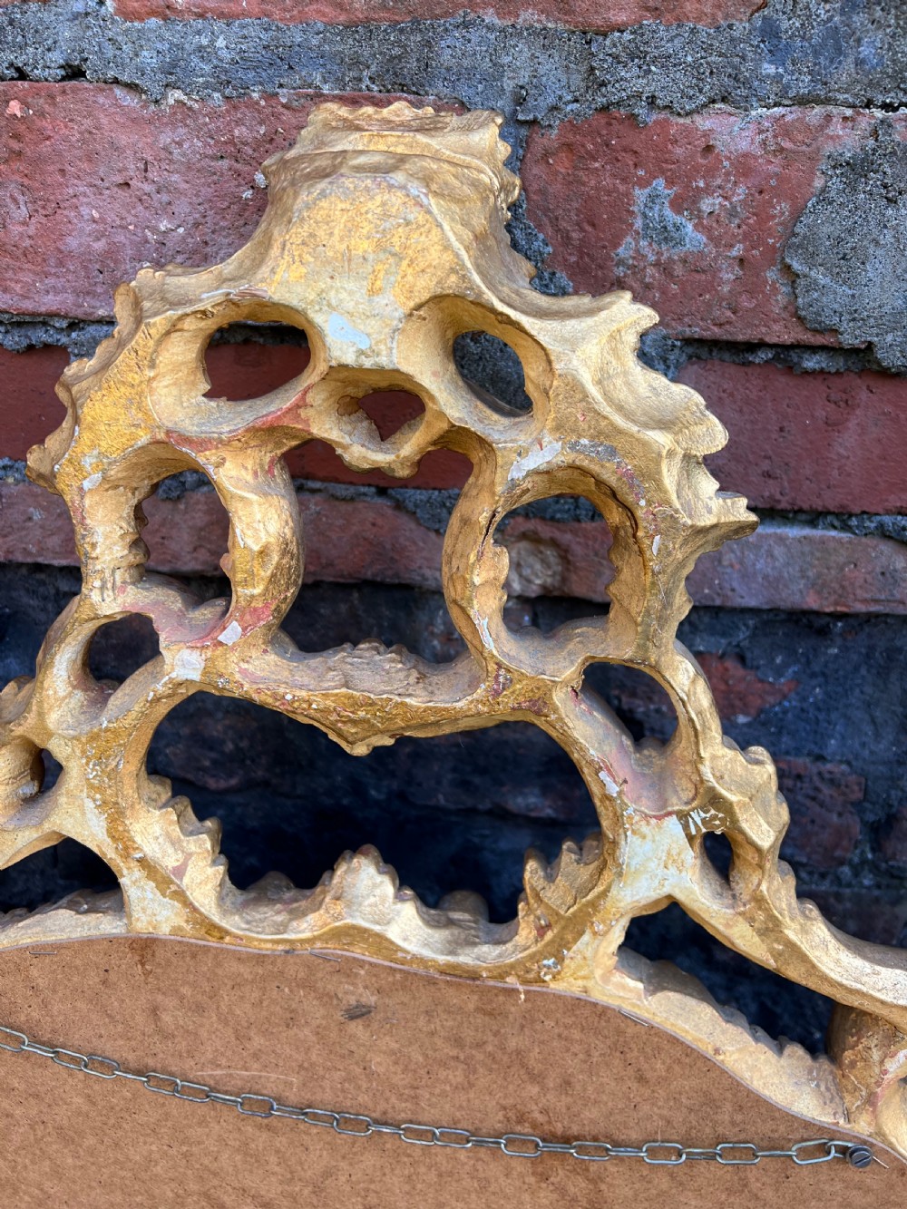 Italian Carved giltwood mirror in the rococo taste  View XIII