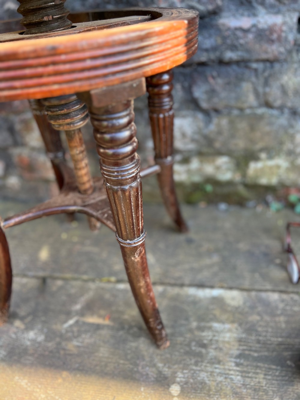Mahogany revolving stool in the manner of gillows  View VI
