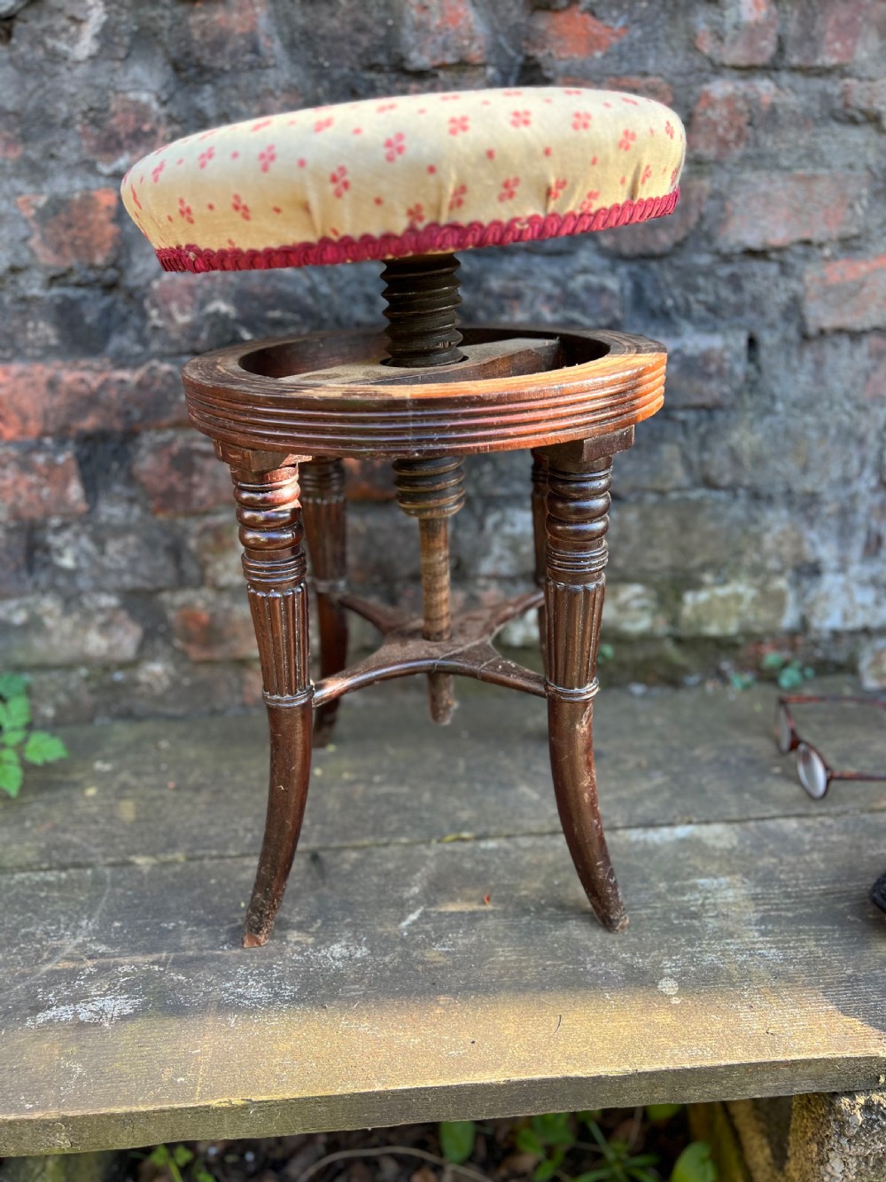 Mahogany revolving stool in the manner of gillows  View VII