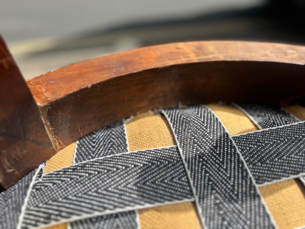 Swept back mahogany armchair in the manner of gillows  View VII