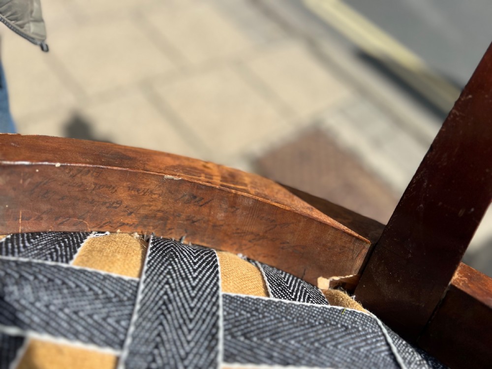 Swept back mahogany armchair in the manner of gillows  View VIII