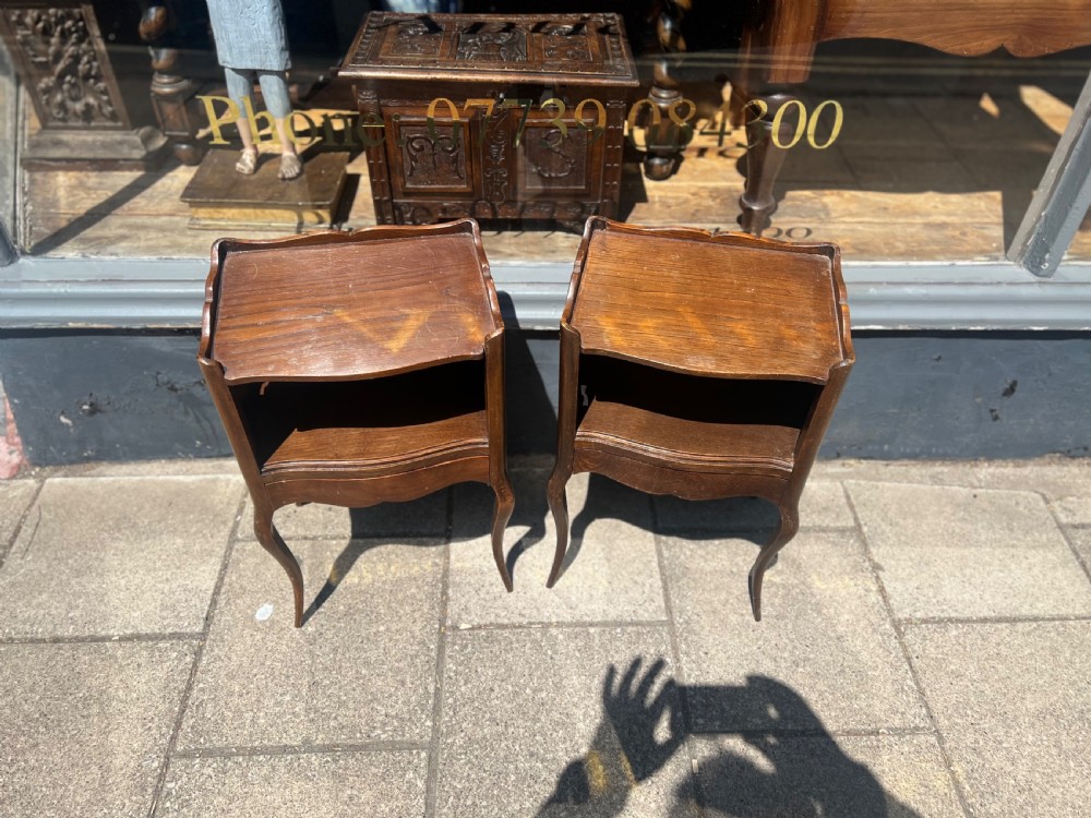 Pair of oak bedside tables  View IV