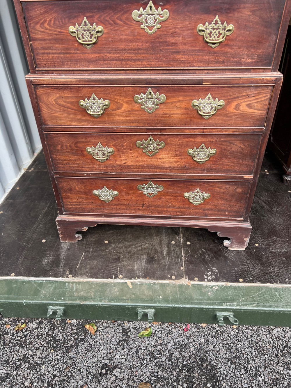 C19th Mahogany chest on chest Tallboy  View III