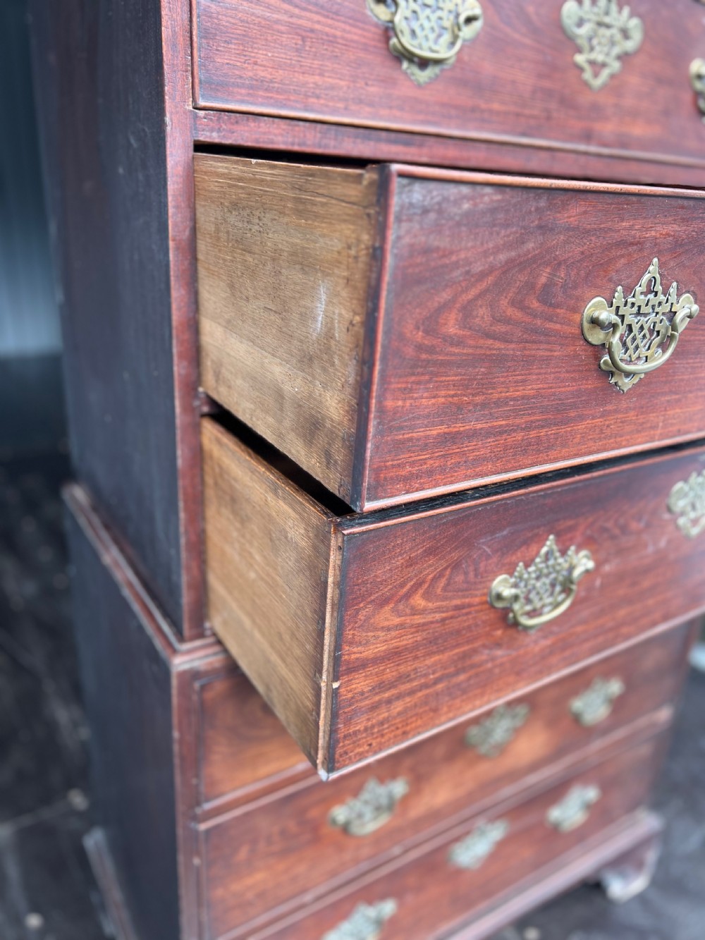 C19th Mahogany chest on chest Tallboy  View VI