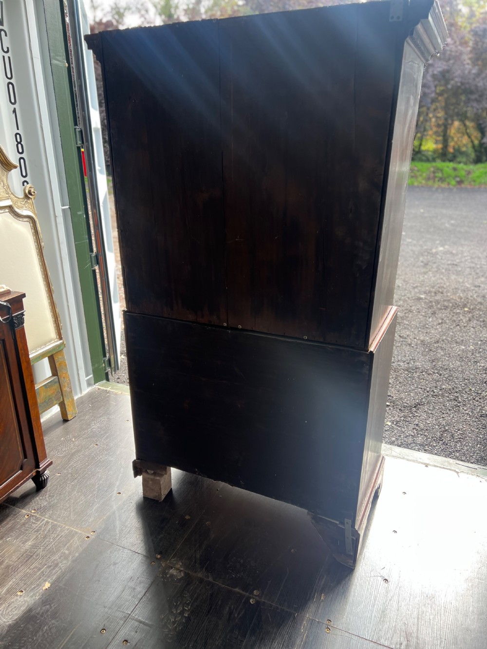 C19th Mahogany chest on chest Tallboy  View VII