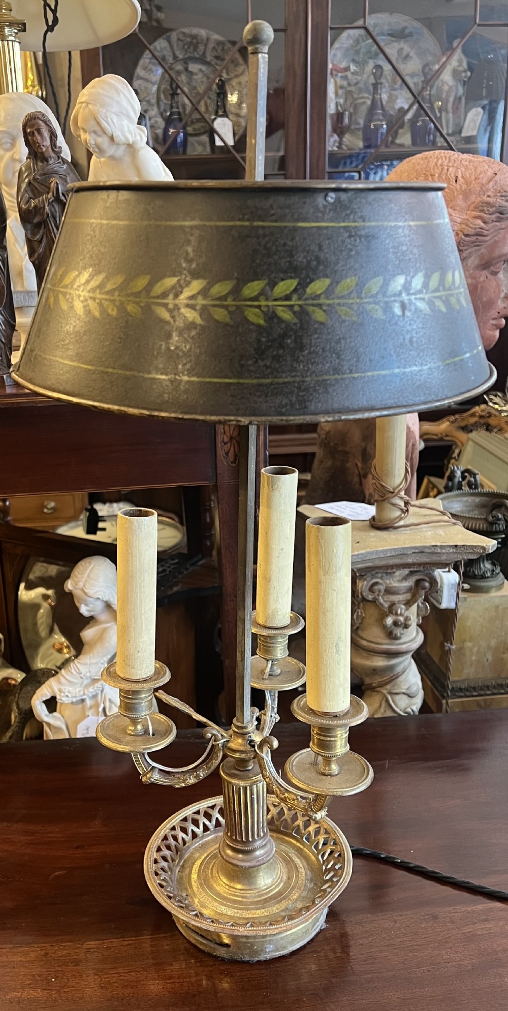 C19th Bouillotte table lamp 