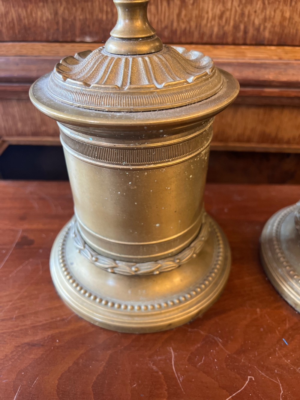 Pair of classical style table lamps  View V