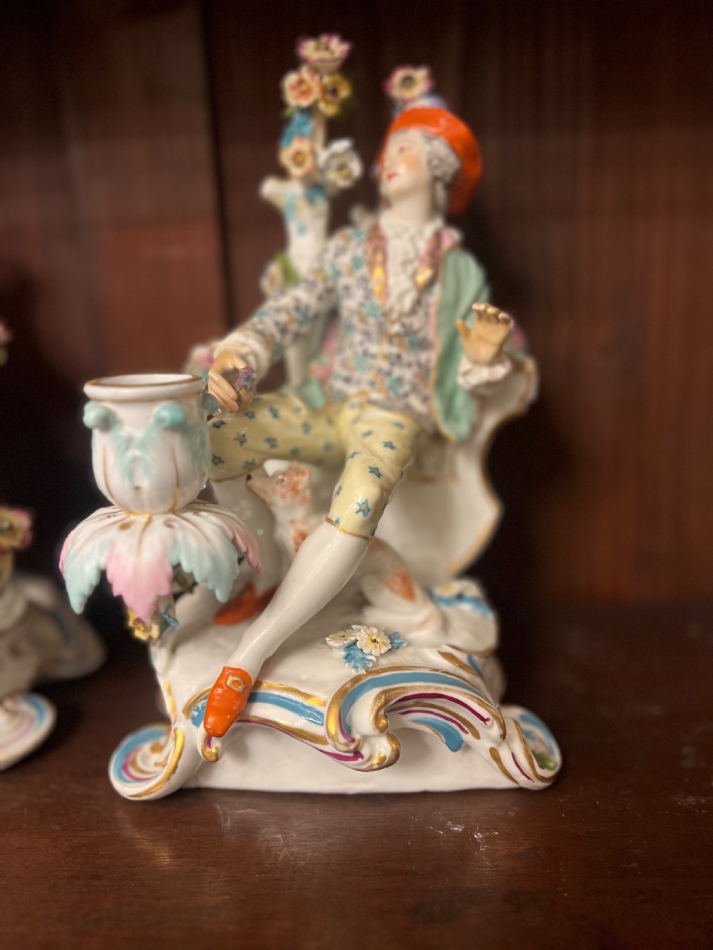 A PAIR OF SAMSON PORCELAIN FIGURAL CANDLESTICKS View VIII