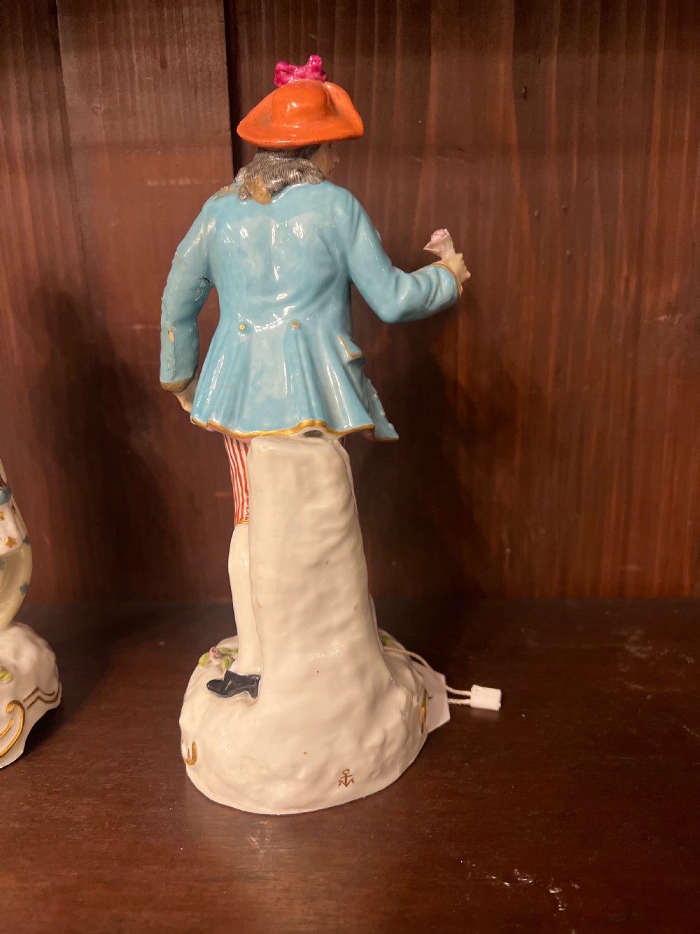 C18th pair of derby figures of a pair of lovers View III