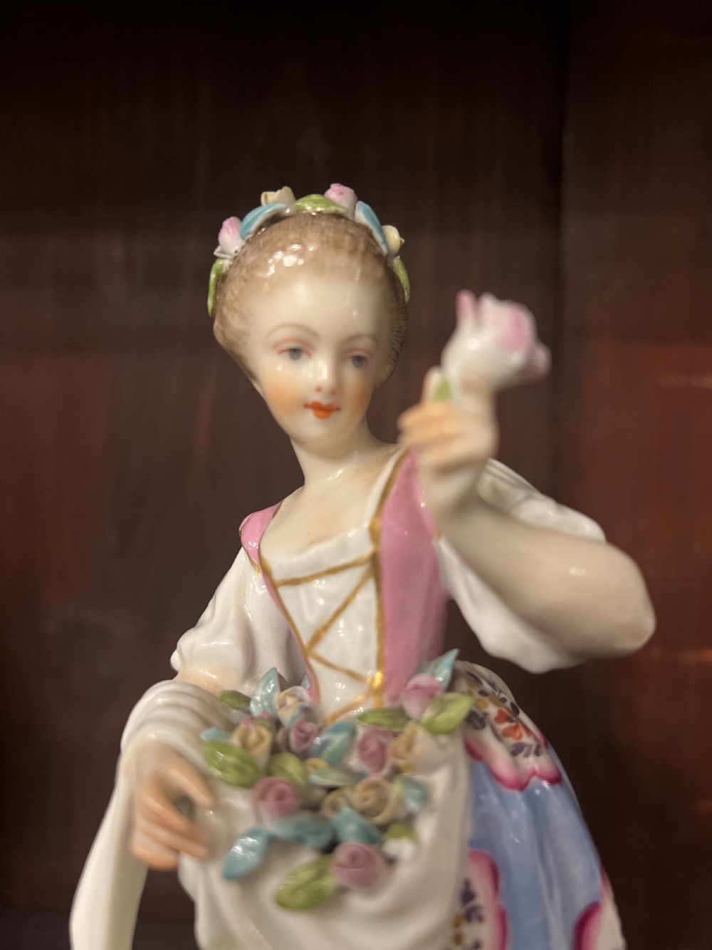 C18th pair of derby figures of a pair of lovers View IX