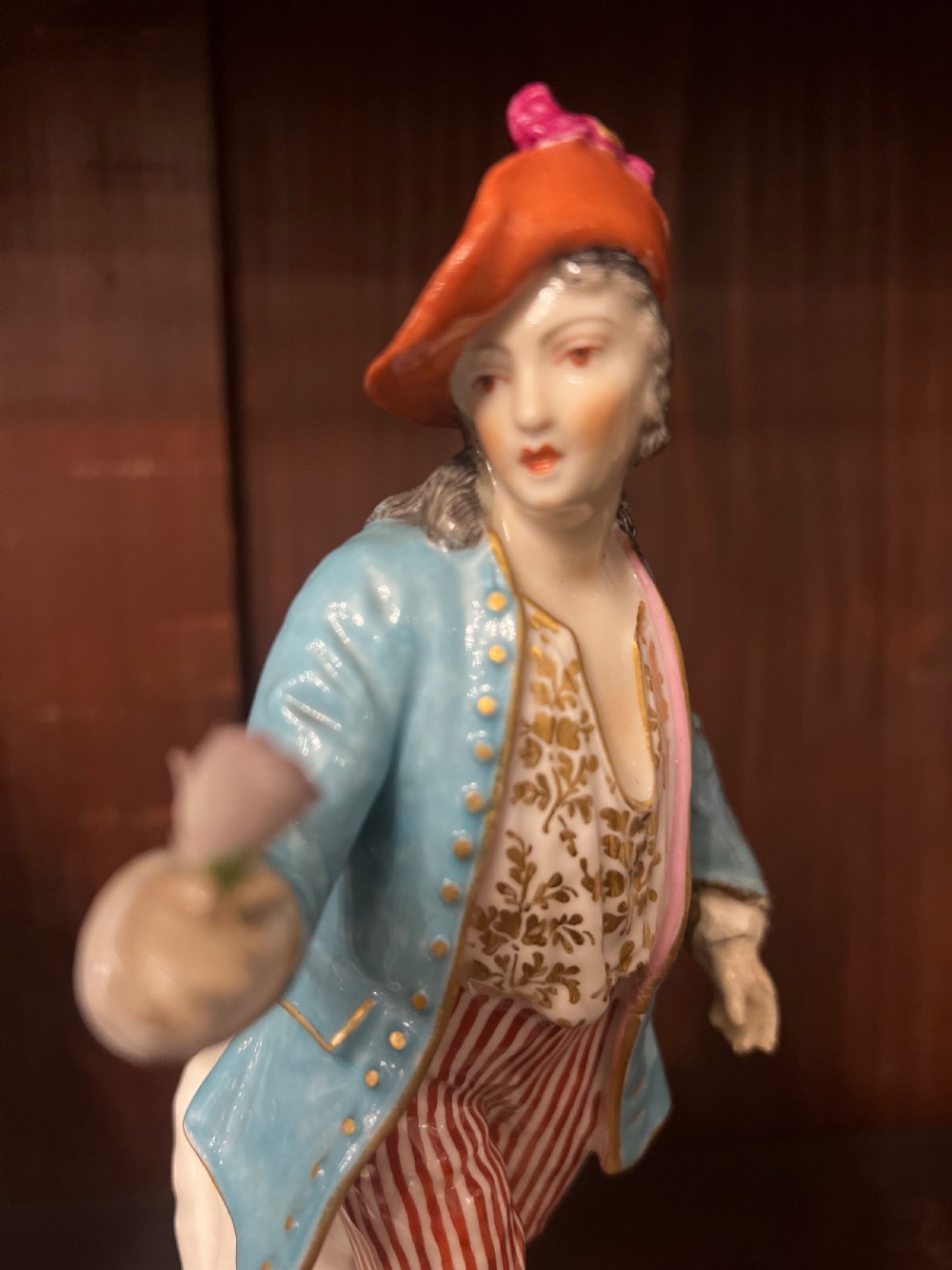 C18th pair of derby figures of a pair of lovers View X