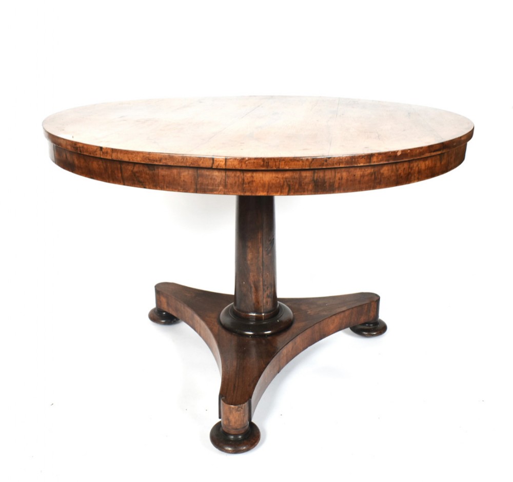 William IV rosewood circular breakfast table 