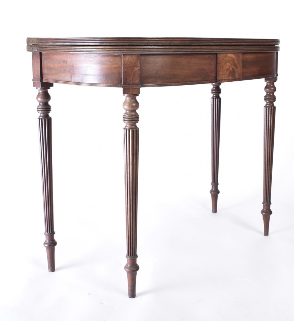C19th Georgian card table in the manner of gillows 