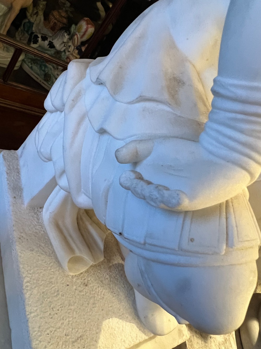 After Michelangelo - A lorenzo de Medici marble sculpture  View X