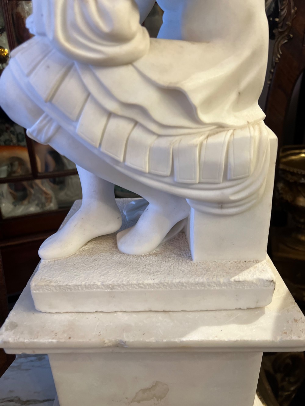 After Michelangelo - A lorenzo de Medici marble sculpture  View XII