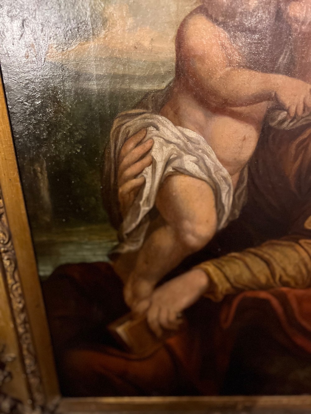 Madonna and child oil on canvas after Annibale Carraci ( 1560-1609 )  View V