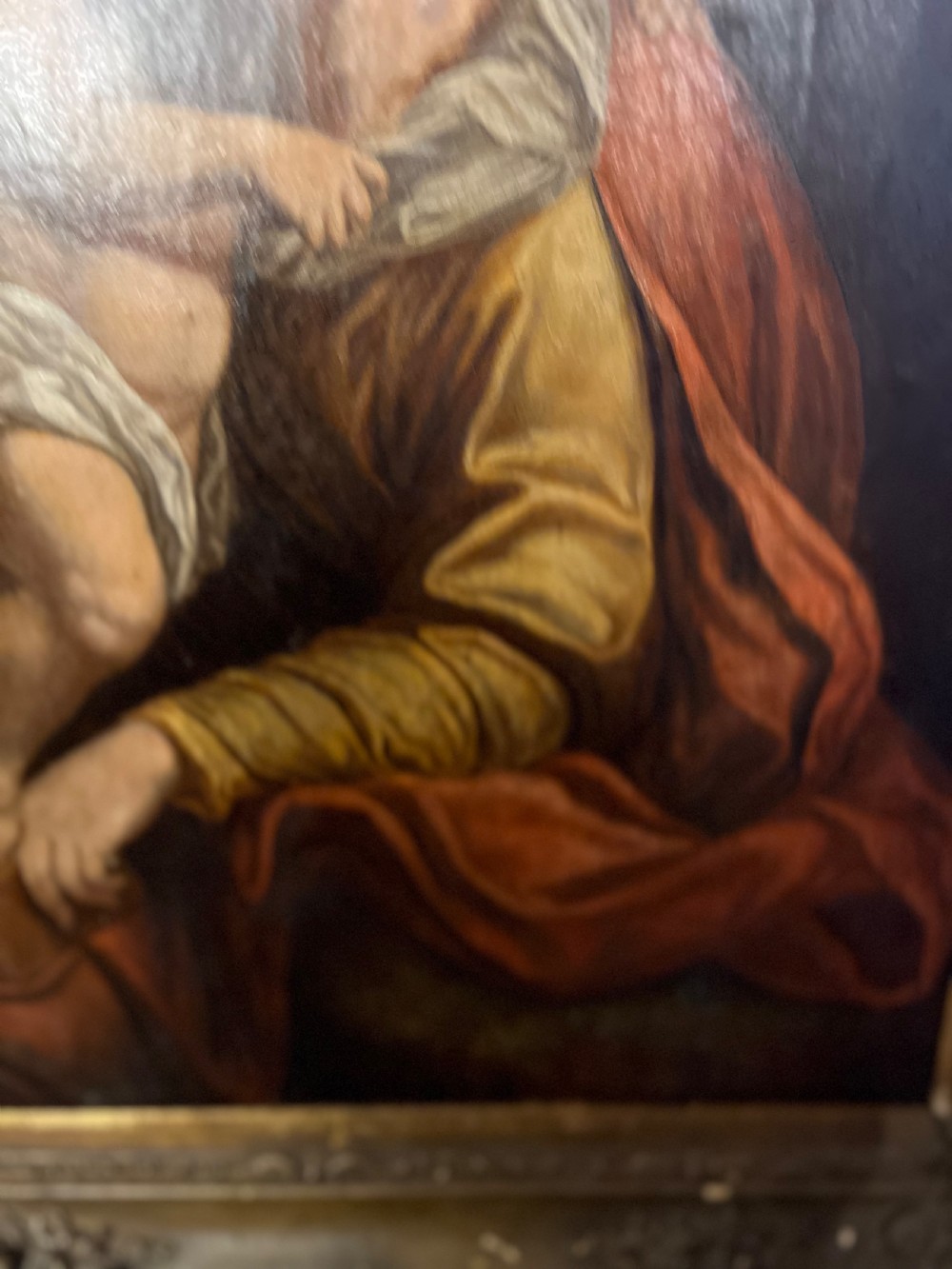 Madonna and child oil on canvas after Annibale Carraci ( 1560-1609 )  View VI