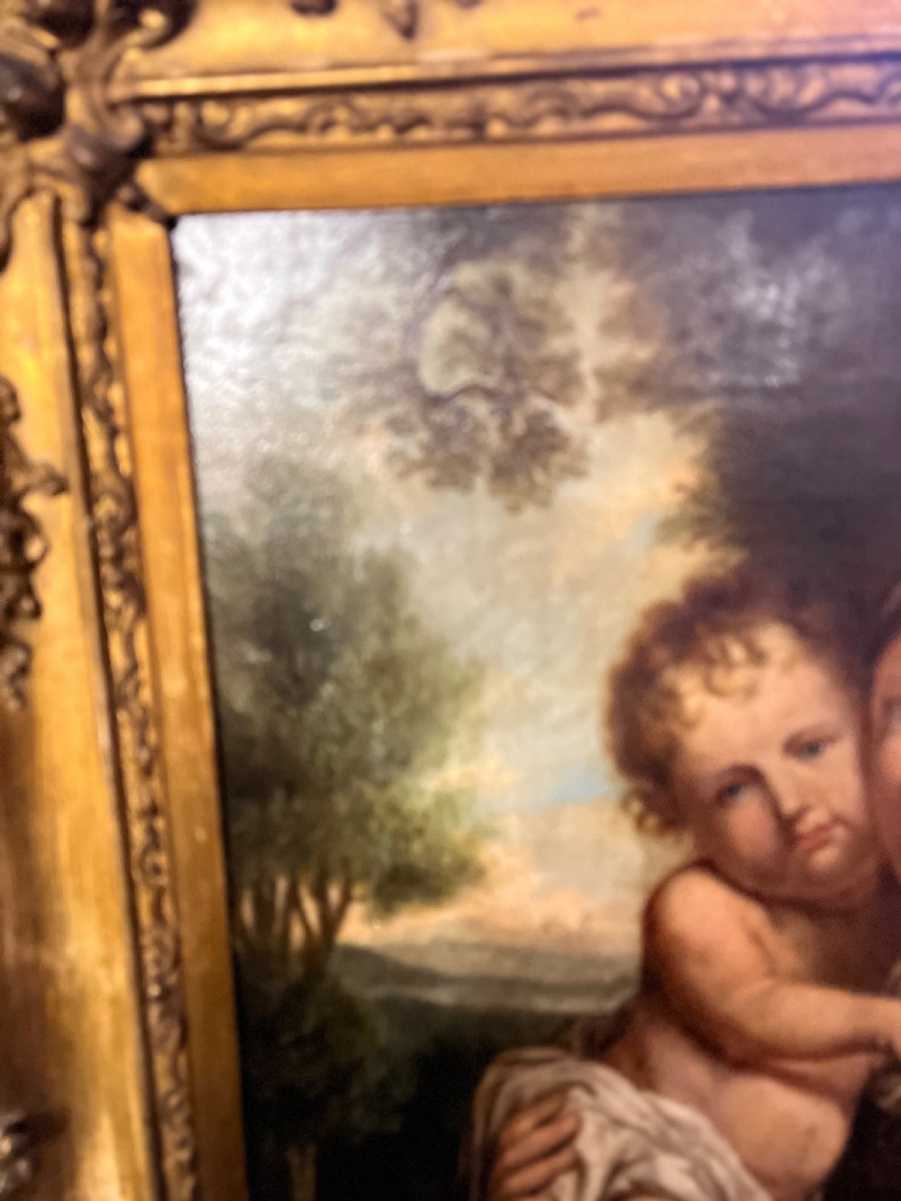 Madonna and child oil on canvas after Annibale Carraci ( 1560-1609 )  View VIII