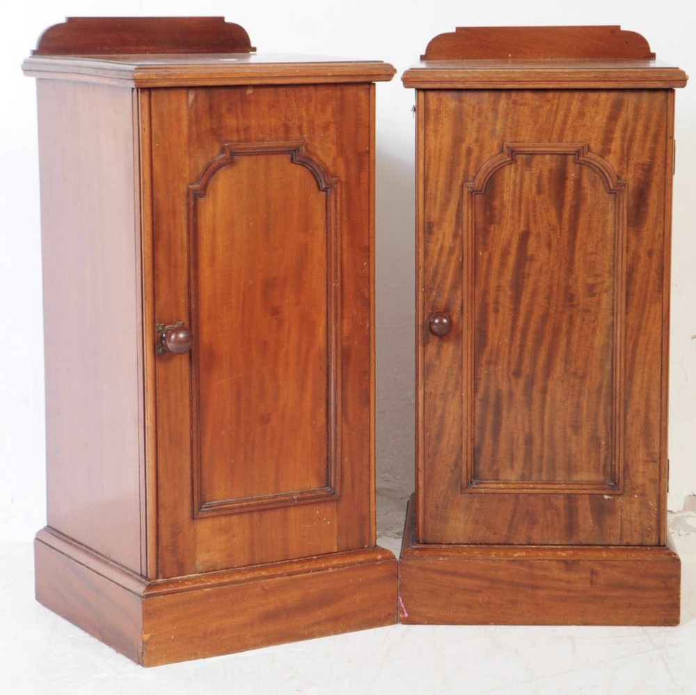 Pair of Victorian bedside cupboards 