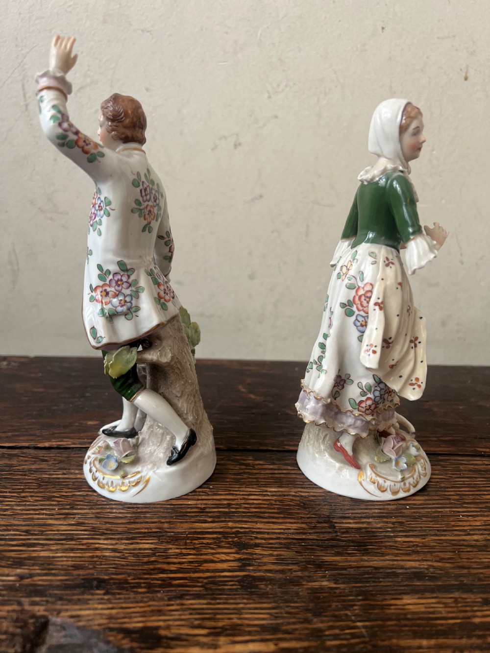 A C19th pair of figures by sitzendorf  View III