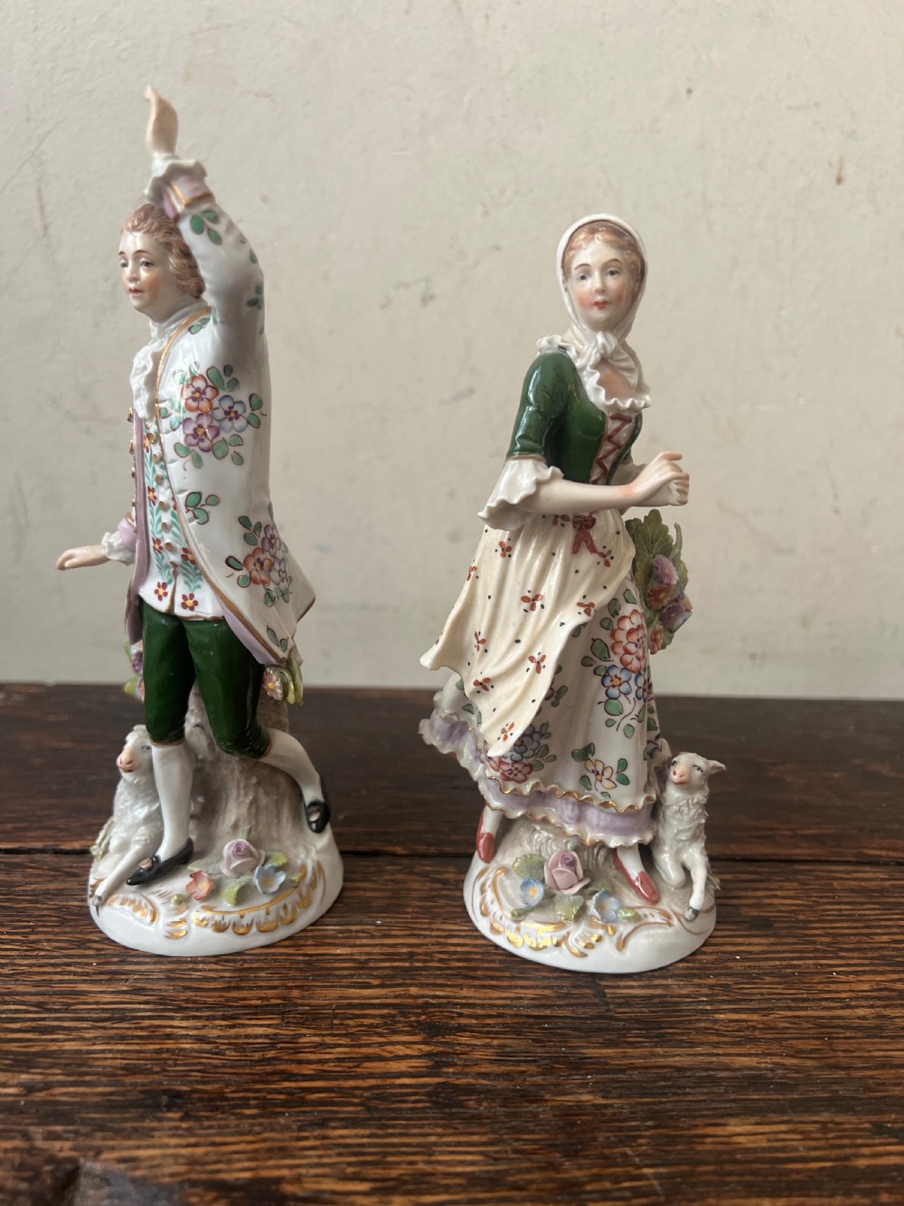 A C19th pair of figures by sitzendorf  View IV