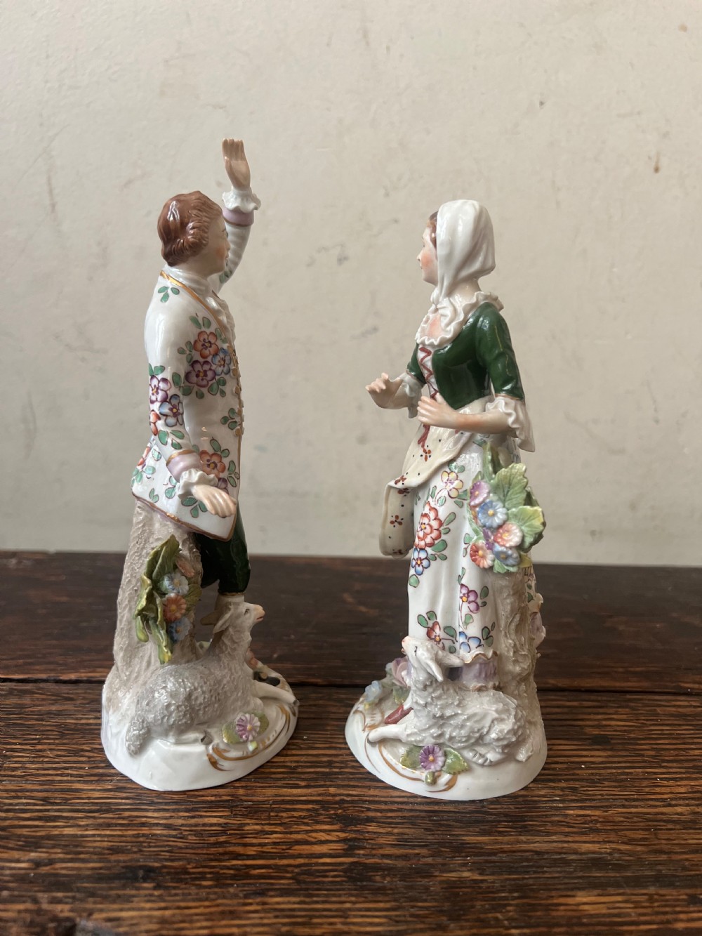 A C19th pair of figures by sitzendorf  View V