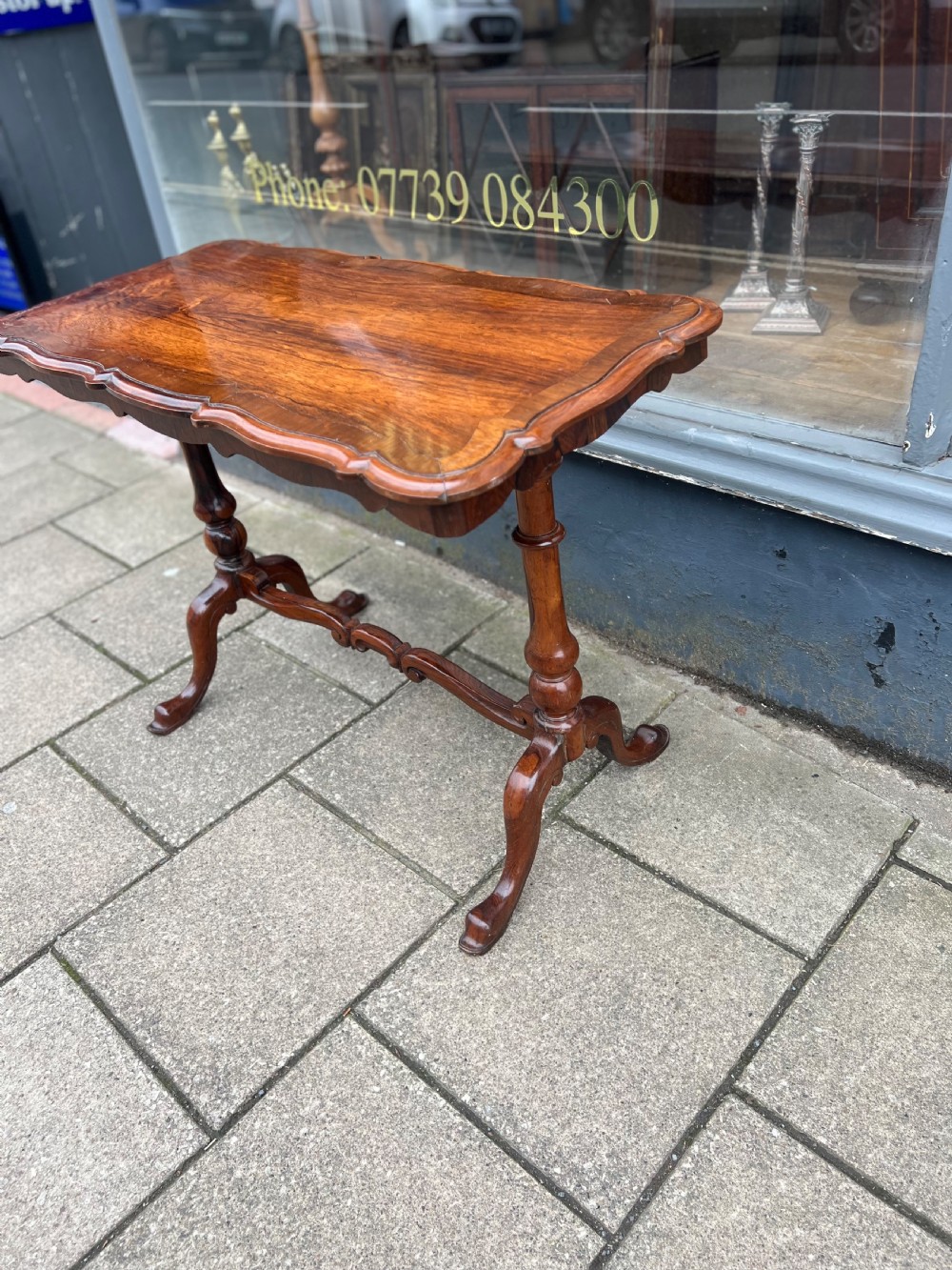 C19th Rosewood occasional or side table  View V