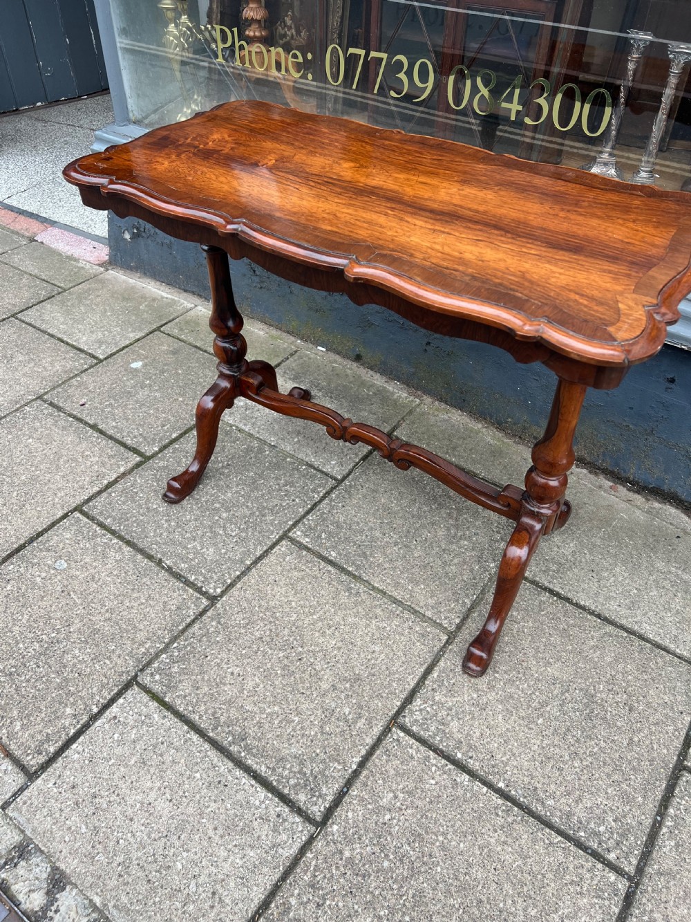 C19th Rosewood occasional or side table  View XI