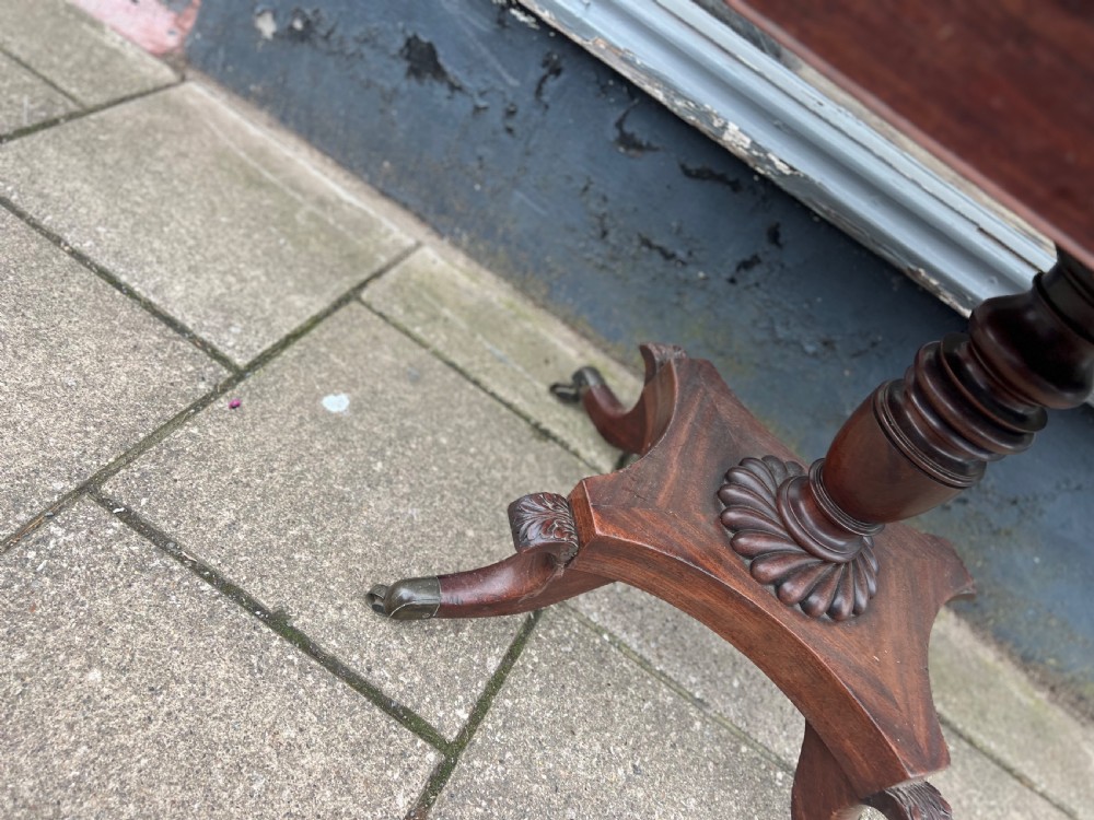 C19th mahogany tea table  View VI